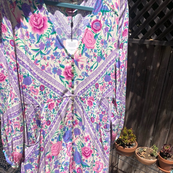 🦄SOLD🦄💕Spell UT Mary Kate Babushka dress BNWT Medium - Picture 9 of 15